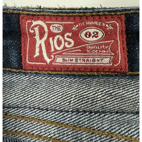 Freenote Cloth Rios Mens Jeans Sz 29x31 Slim Straight Distressed Selvedge Denim - Picture 4 of 11